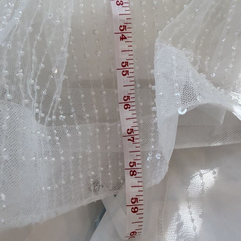 Morilee Rhianna Wedding Dress Size 9/10 Beaded A-Line Bridal Gown Altered #2095 - Picture 8 of 16